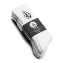White 3-Pack Full Stone Volcom Socks