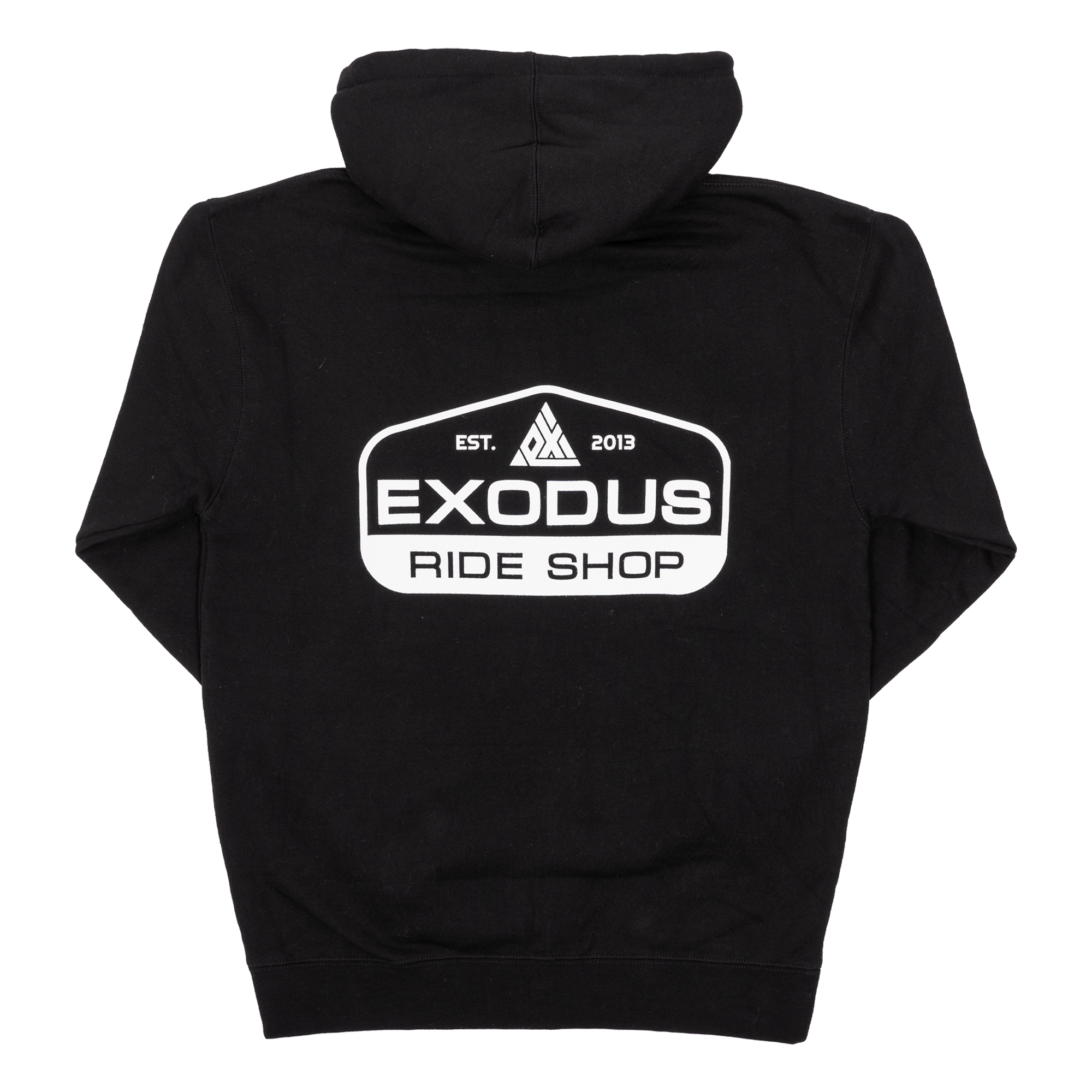 Black Patch Exodus Logo Zip Up Hoodie Back
