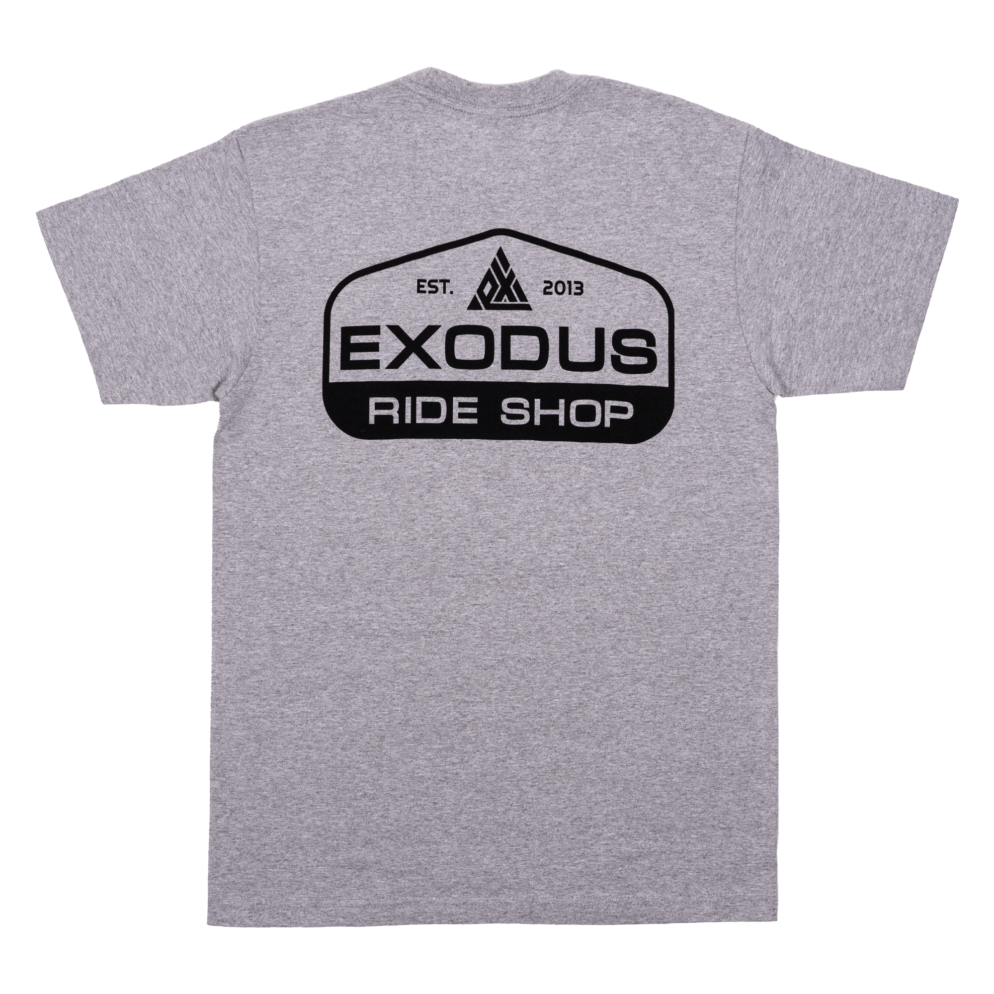 Heather Grey Patch Logo Exodus T-Shirt Back