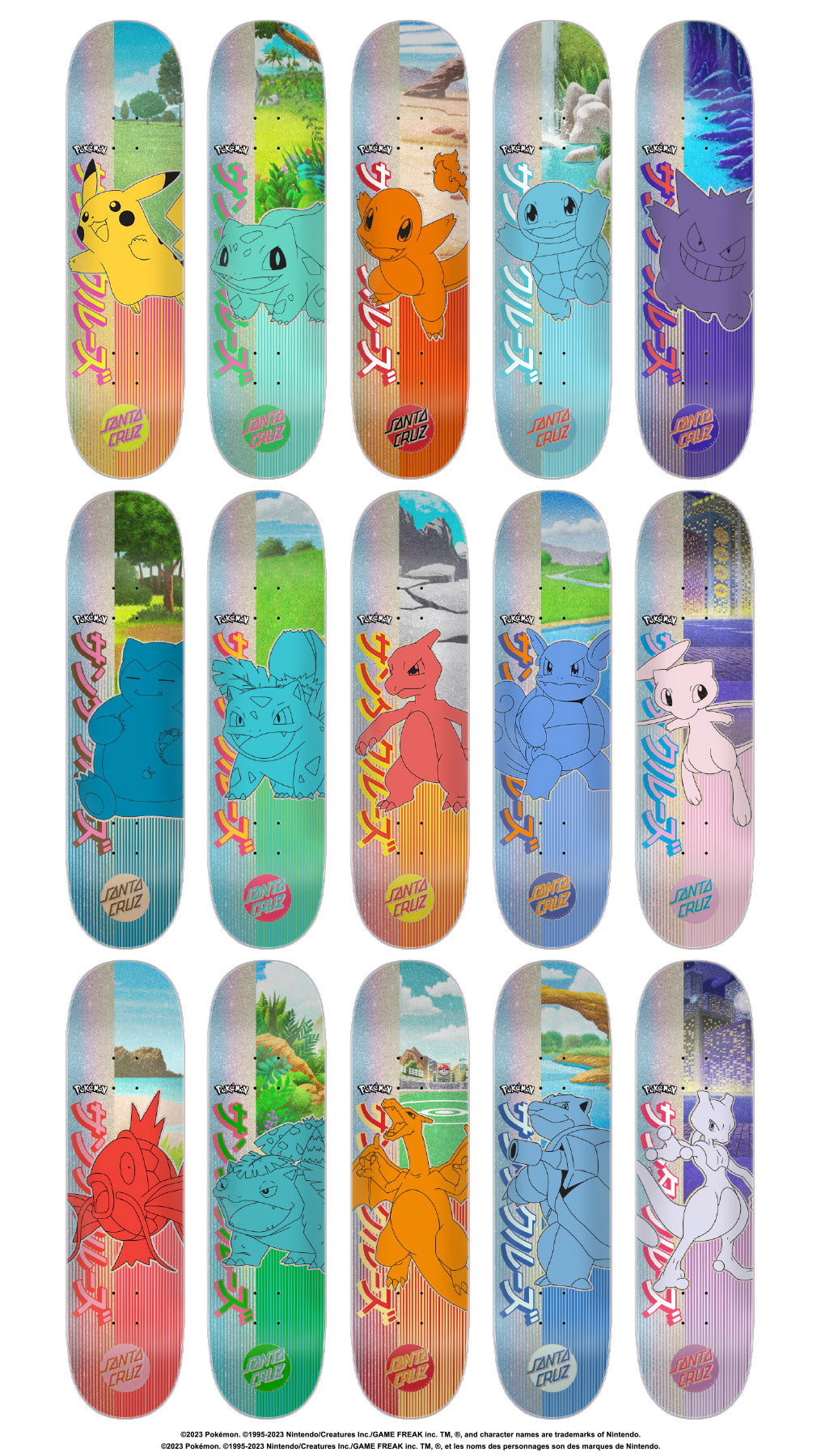 Santa Cruz x Pok mon Blind Bag Skateboard Deck