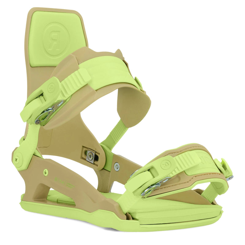 2024 Olive/Green C-6 Ride Snowboard Bindings Front