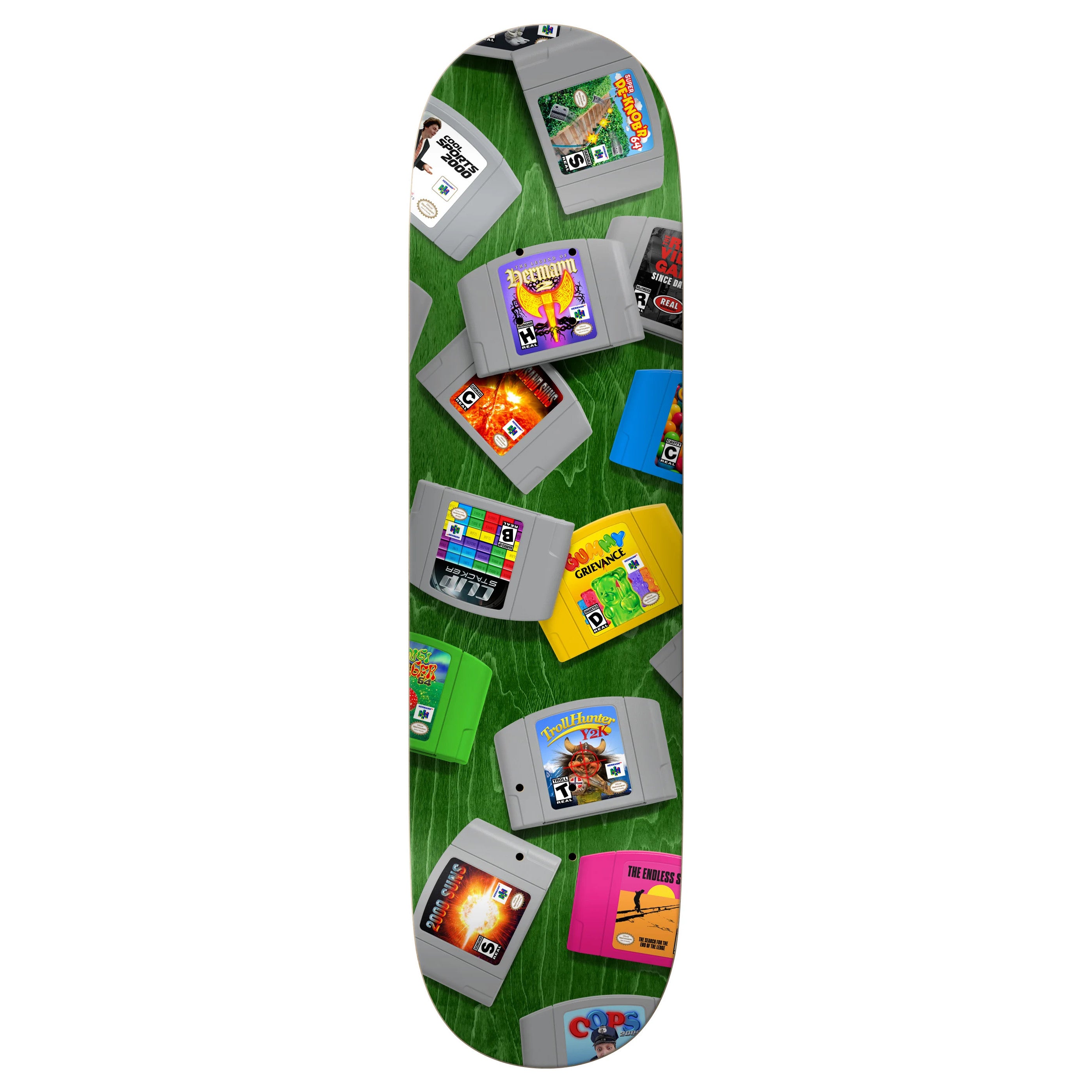 Real Hermann 64 Bit True Fit Skateboard Deck - Assorted Stains