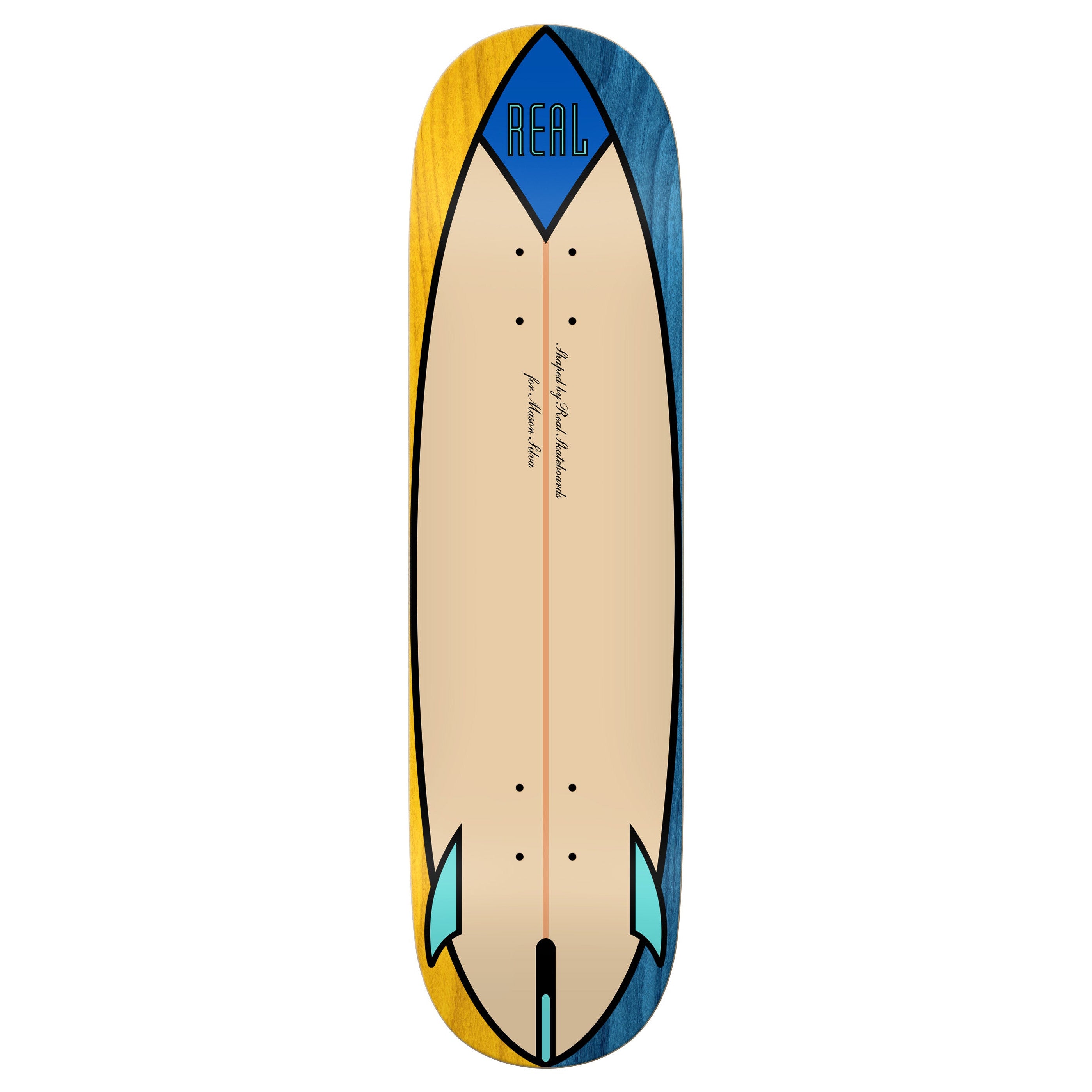 Real Mason Speed Egg Skateboard Deck - Assorted Stains