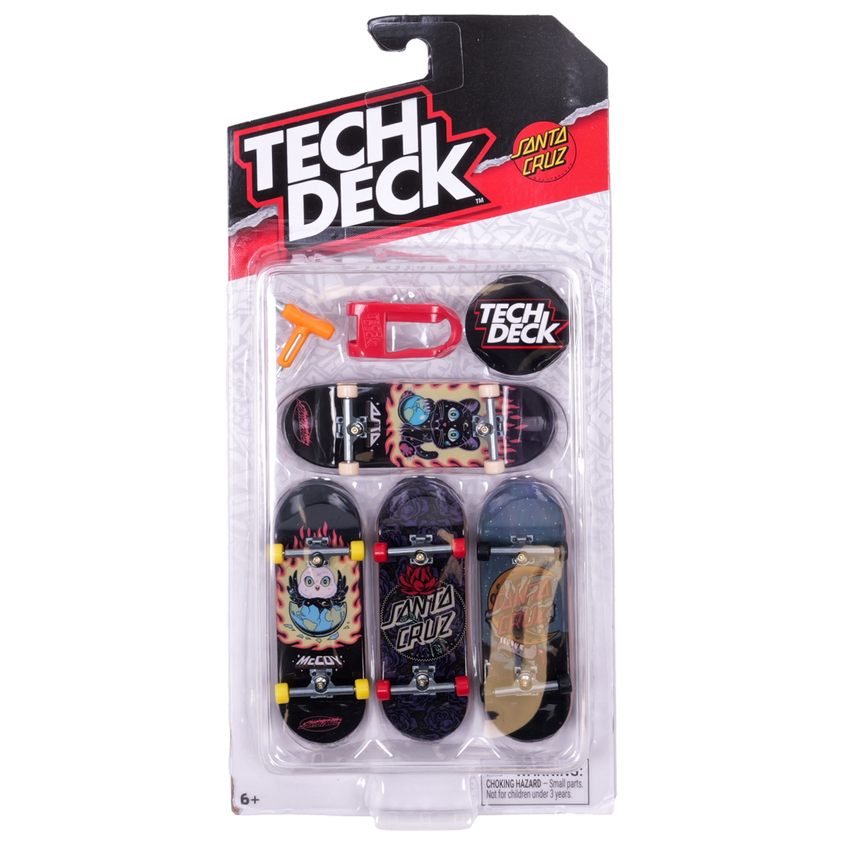 Tech Deck Ultra DLX Fingerboard 4-Pack Complete - Santa Cruz