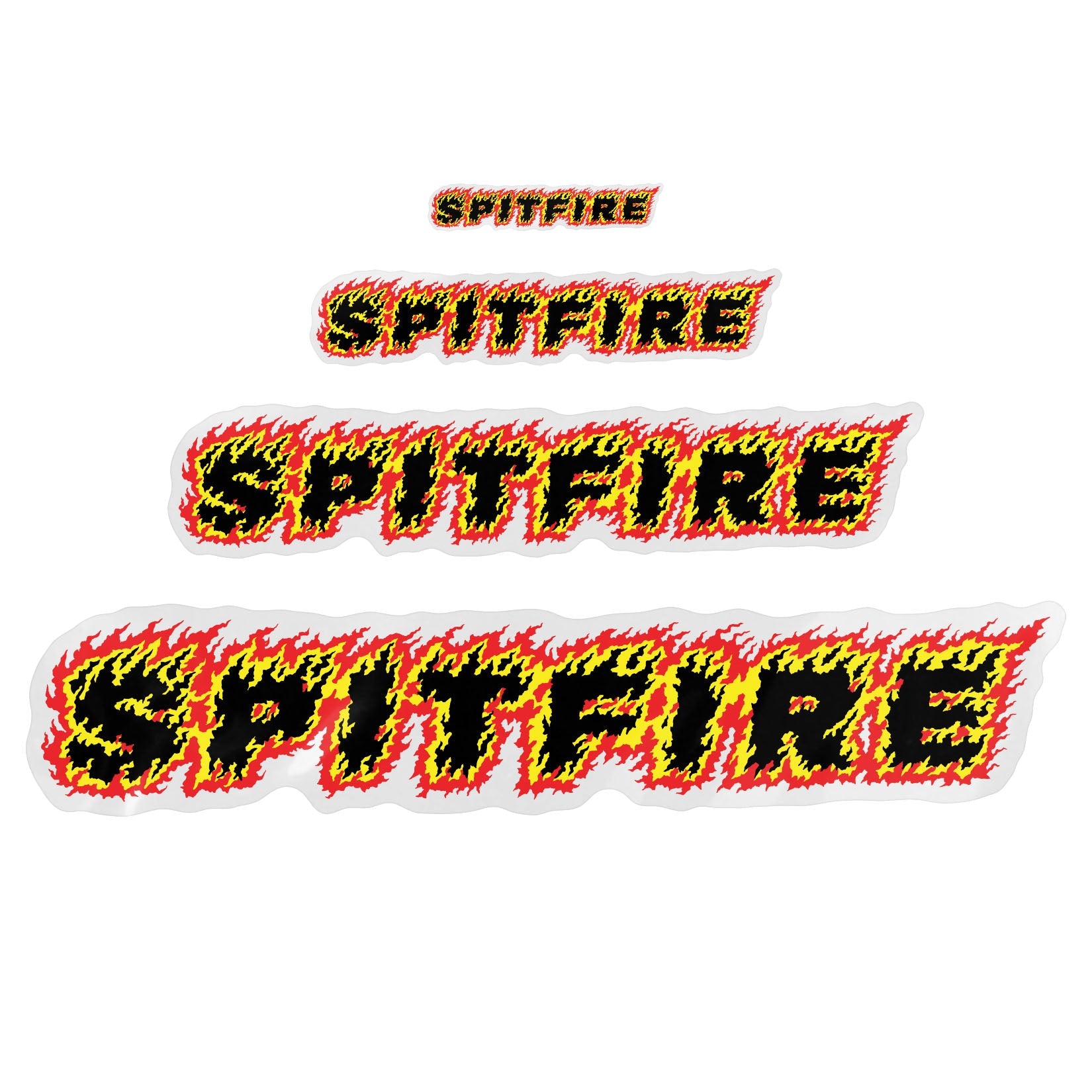 Spitfire Single Flame Script Skateboard Sticker