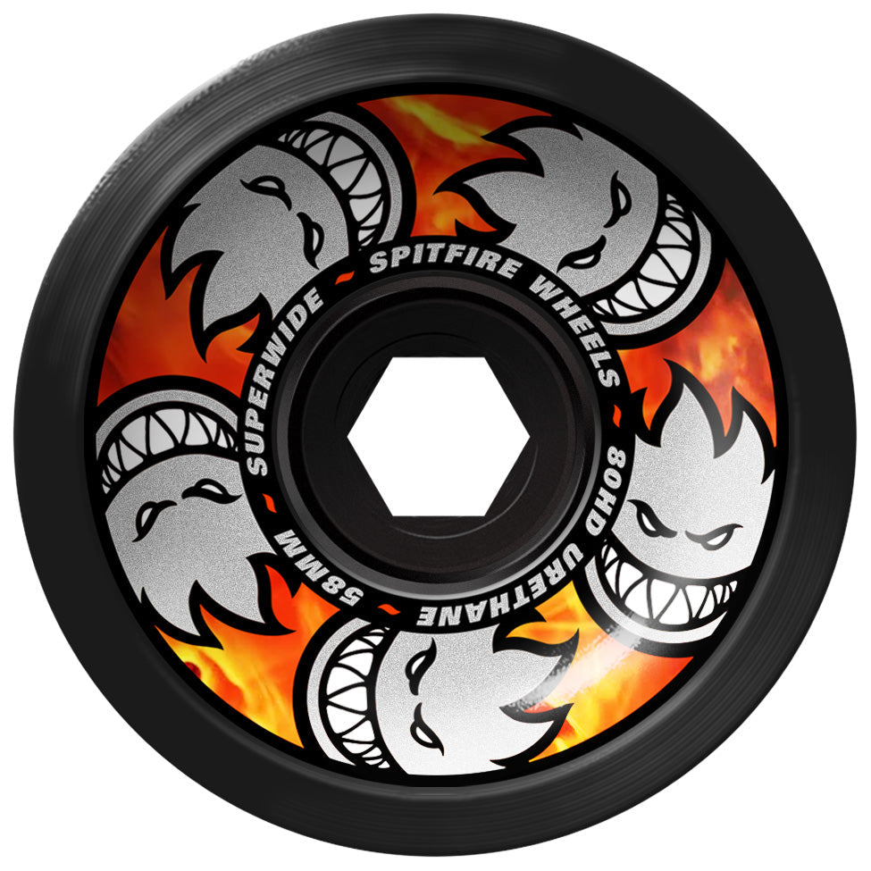 Black Multiball Superwides 80HD Spitfire Crusier Wheels