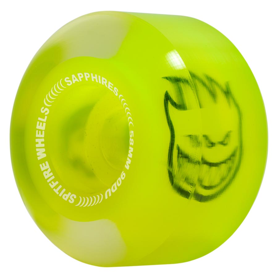 Neon Yellow 90d Sapphire Conical Full Spitfire Wheels