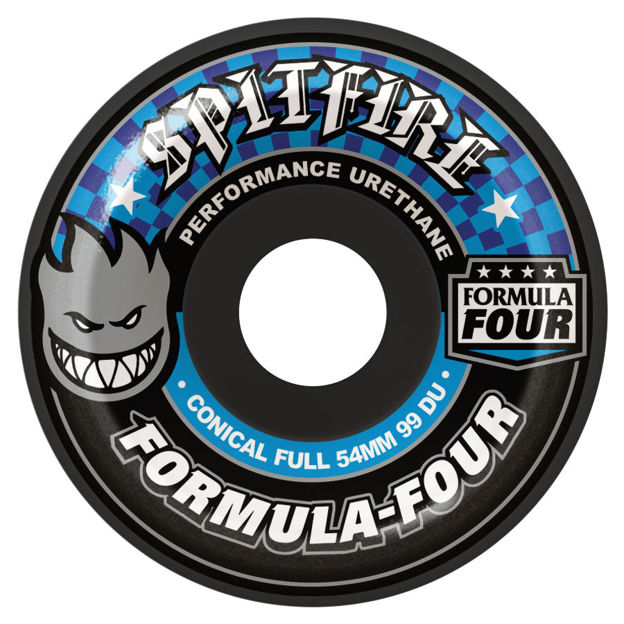 Dark Grey Conical Full Spitfire Formula Four Skateboard Wheels