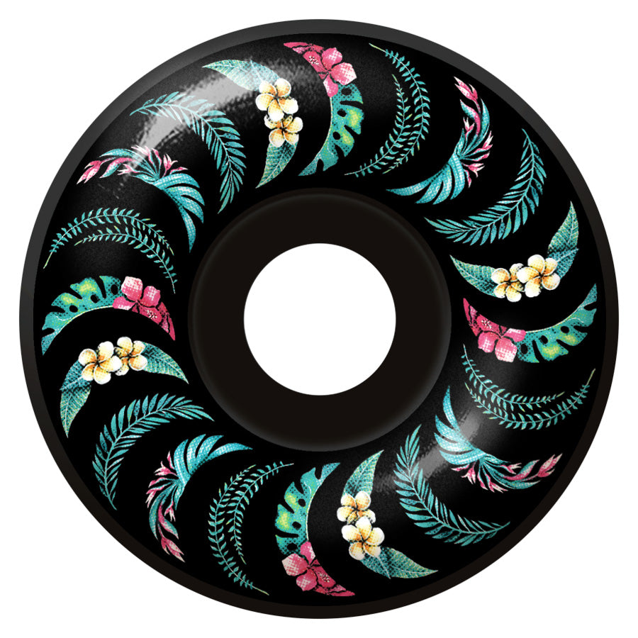 Black Team Floral Spitfire Classic Wheels