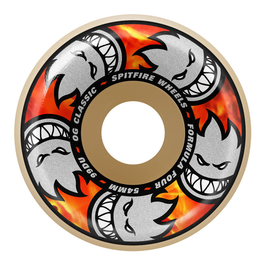 Spitfire F4 99D Multiball OG Classic Skateboard Wheels - Natural