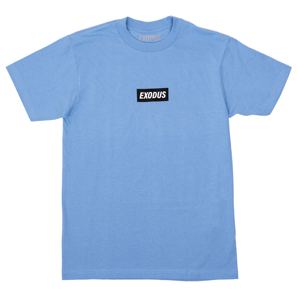 Sky Blue Box Logo Exodus T-Shirt