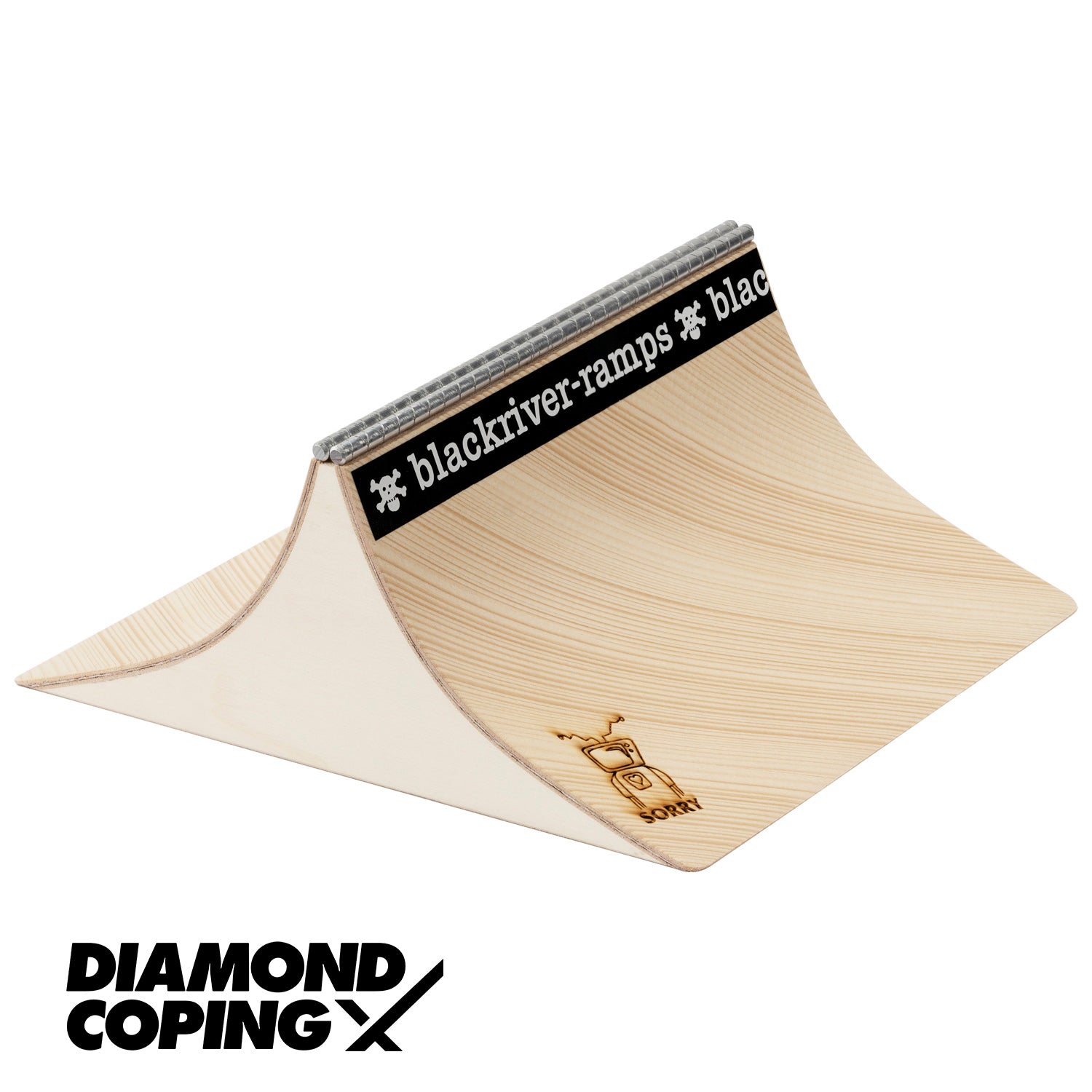 Sorry Fingerboards x Blackriver Diamond Coping Spine Ramp