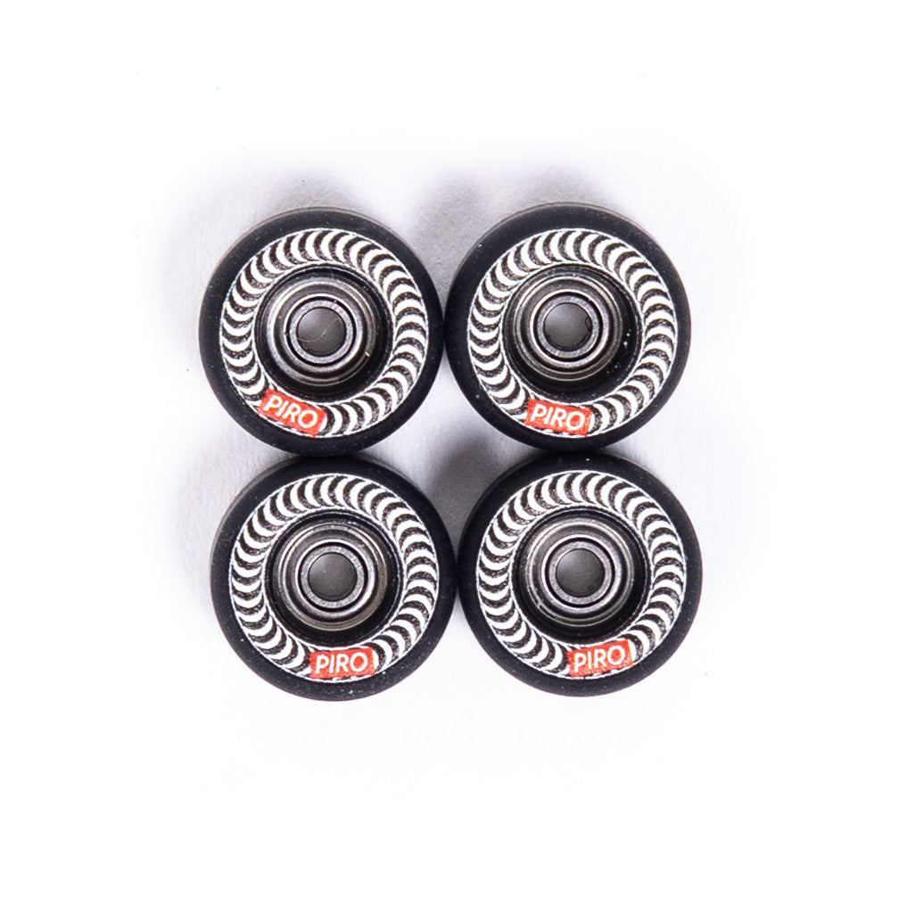Piro Spiral Performance Fingerboard Wheels - Black