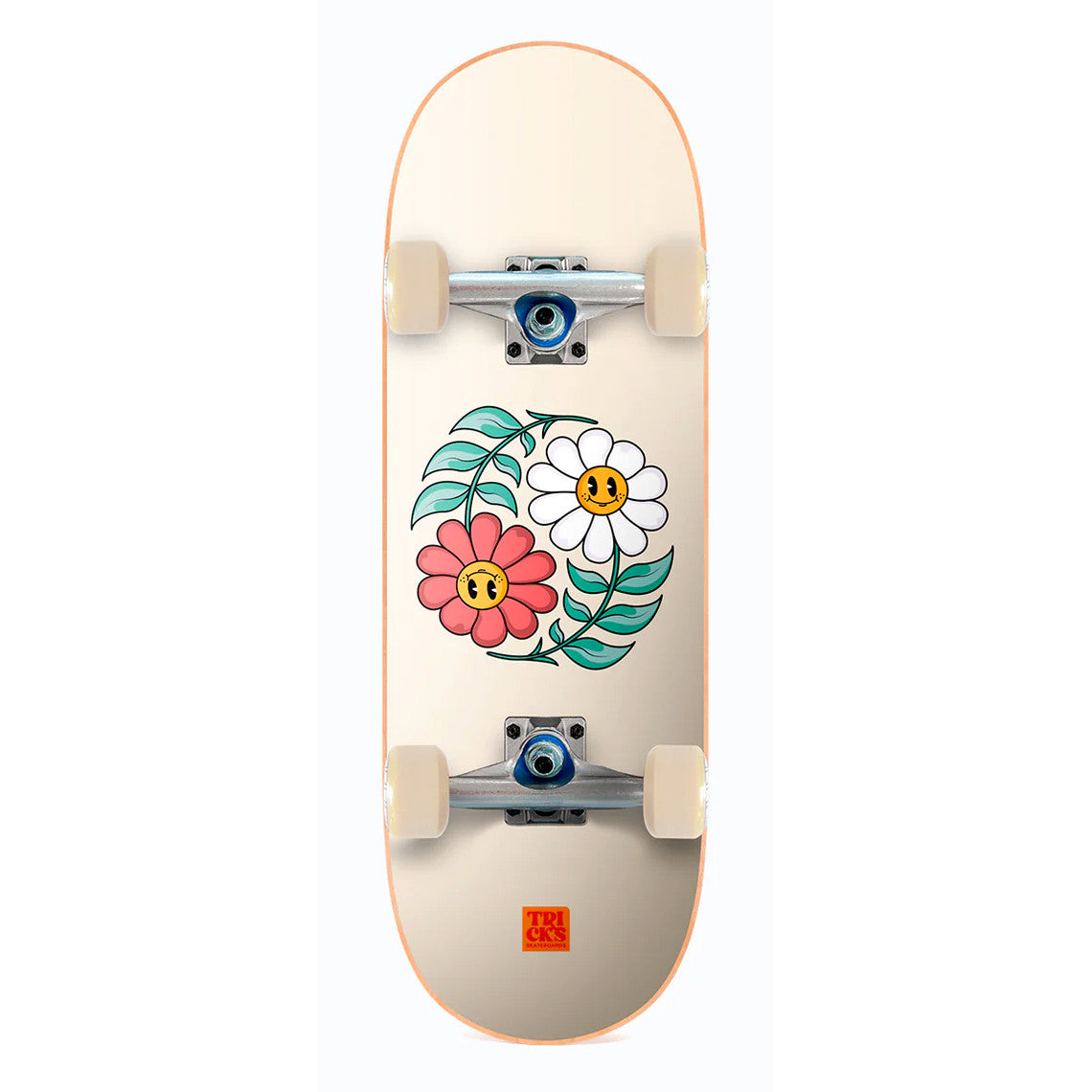 Yin Yang Flowers Tricks Kids Skateboard