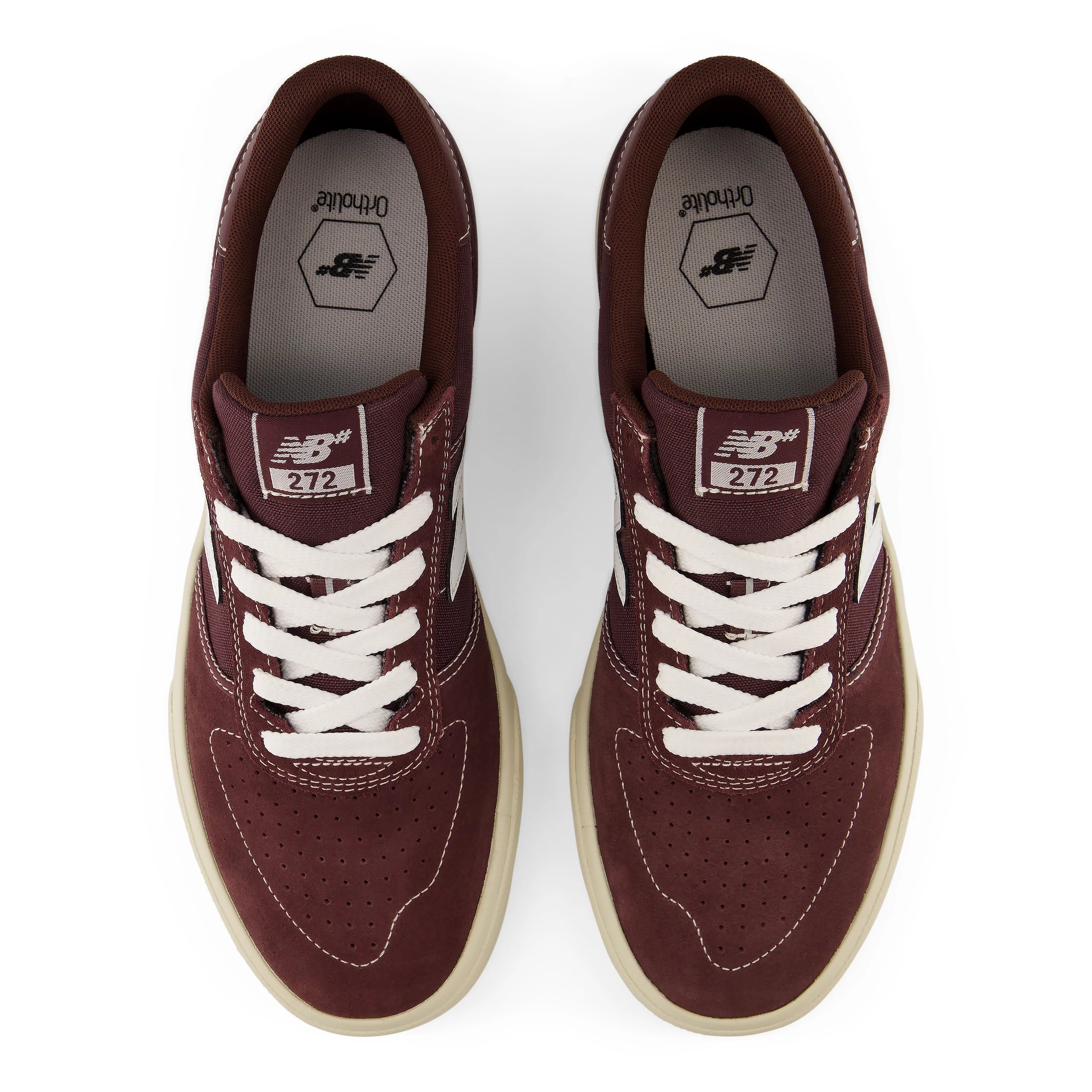 New Balance Numeric 272 Wide Skateboard Shoe - Burgundy/White