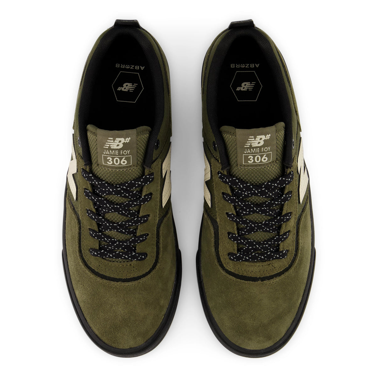 Olive Jamie Foy 306 NB Numeric Skate Shoe Top