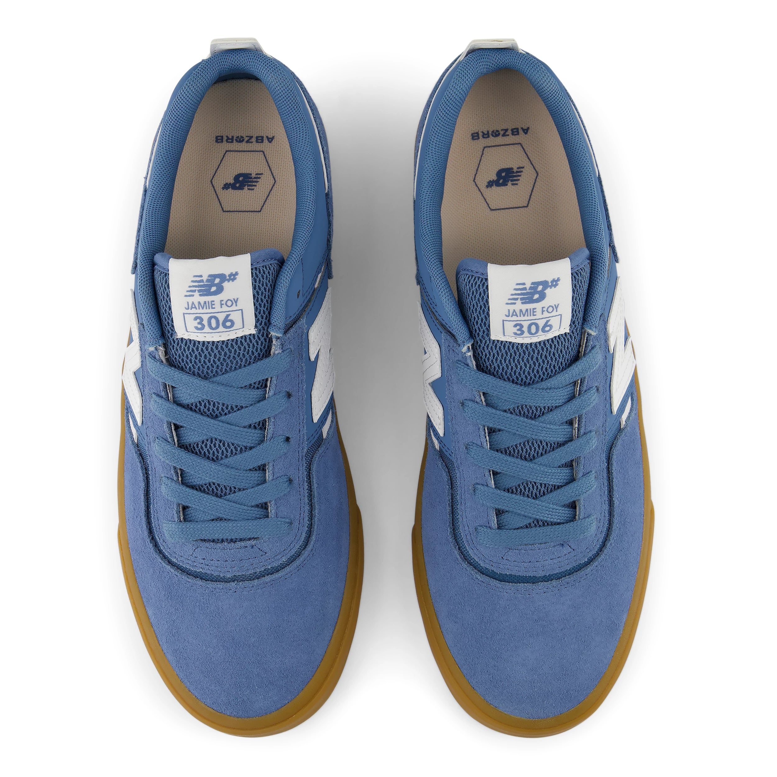 New Balance Numeric Jamie Foy 306 Skateboard Shoe - Carolina Blue/Gum