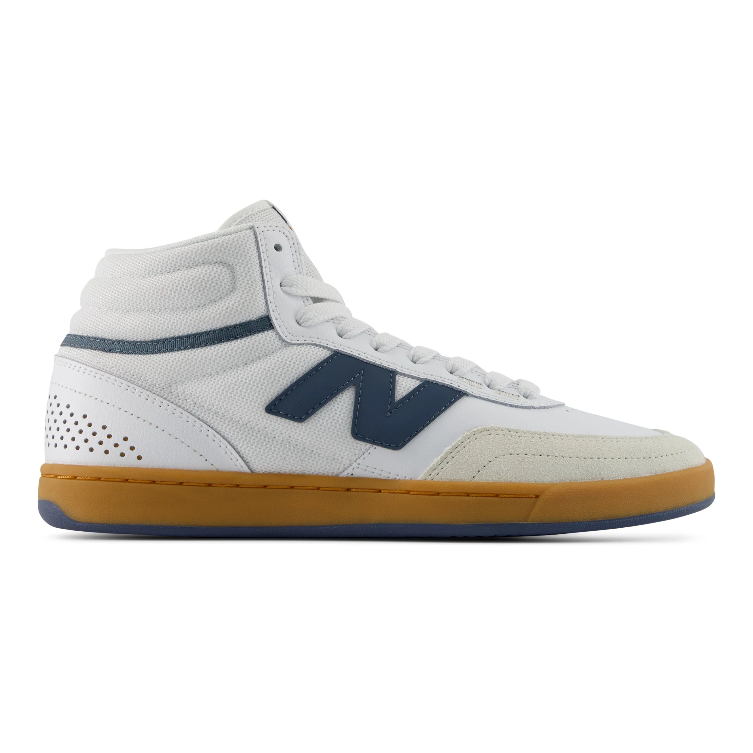 New Balance Numeric 440v2 High Skateboard Shoe - White/Gum