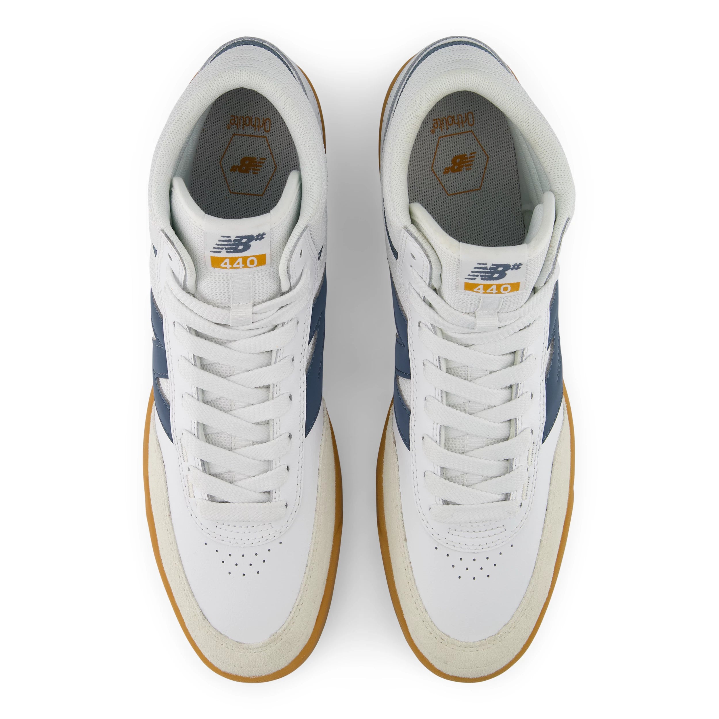 New Balance Numeric 440v2 High Skateboard Shoe - White/Gum