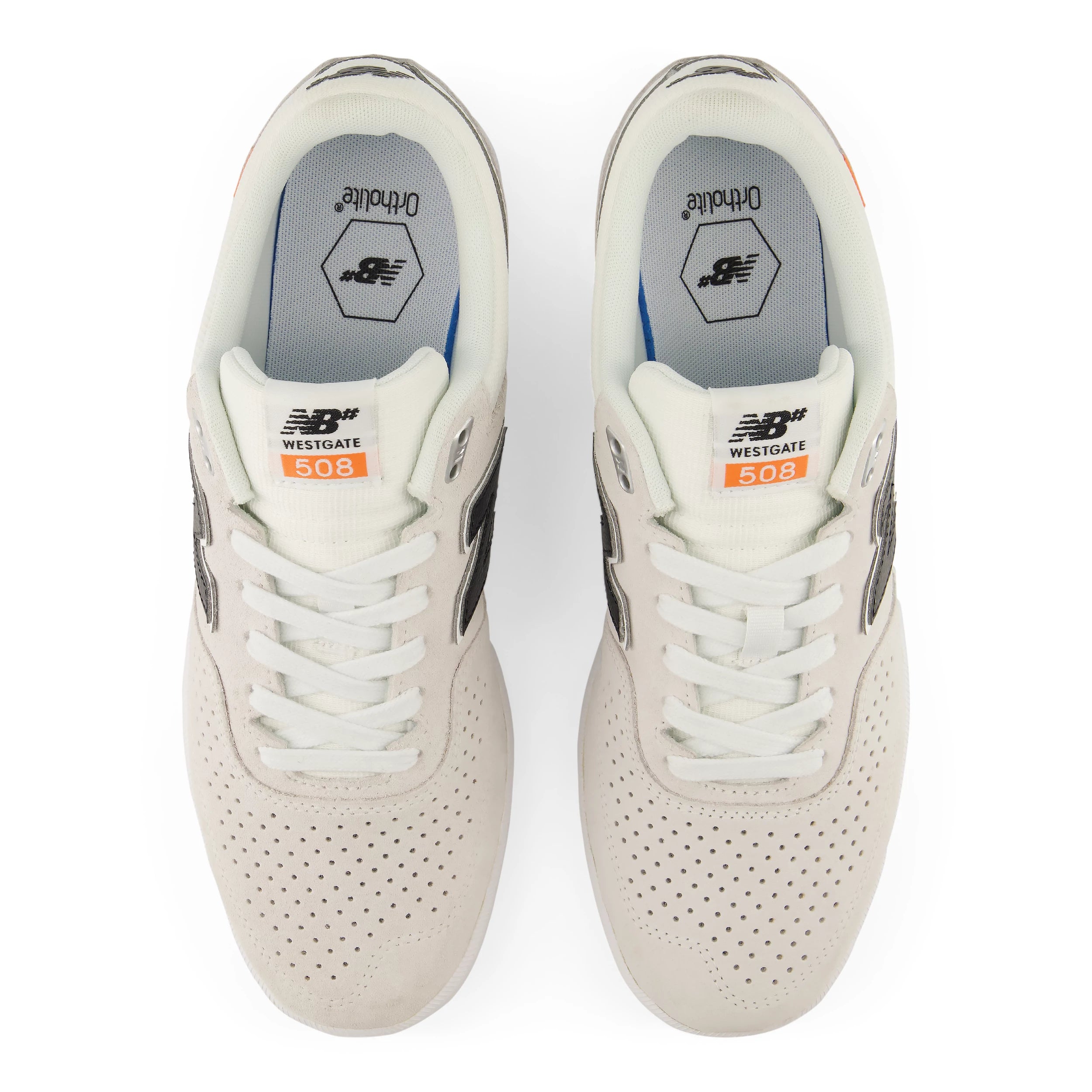 White/White 508 Westgate NB Numeric Skate Shoe Top