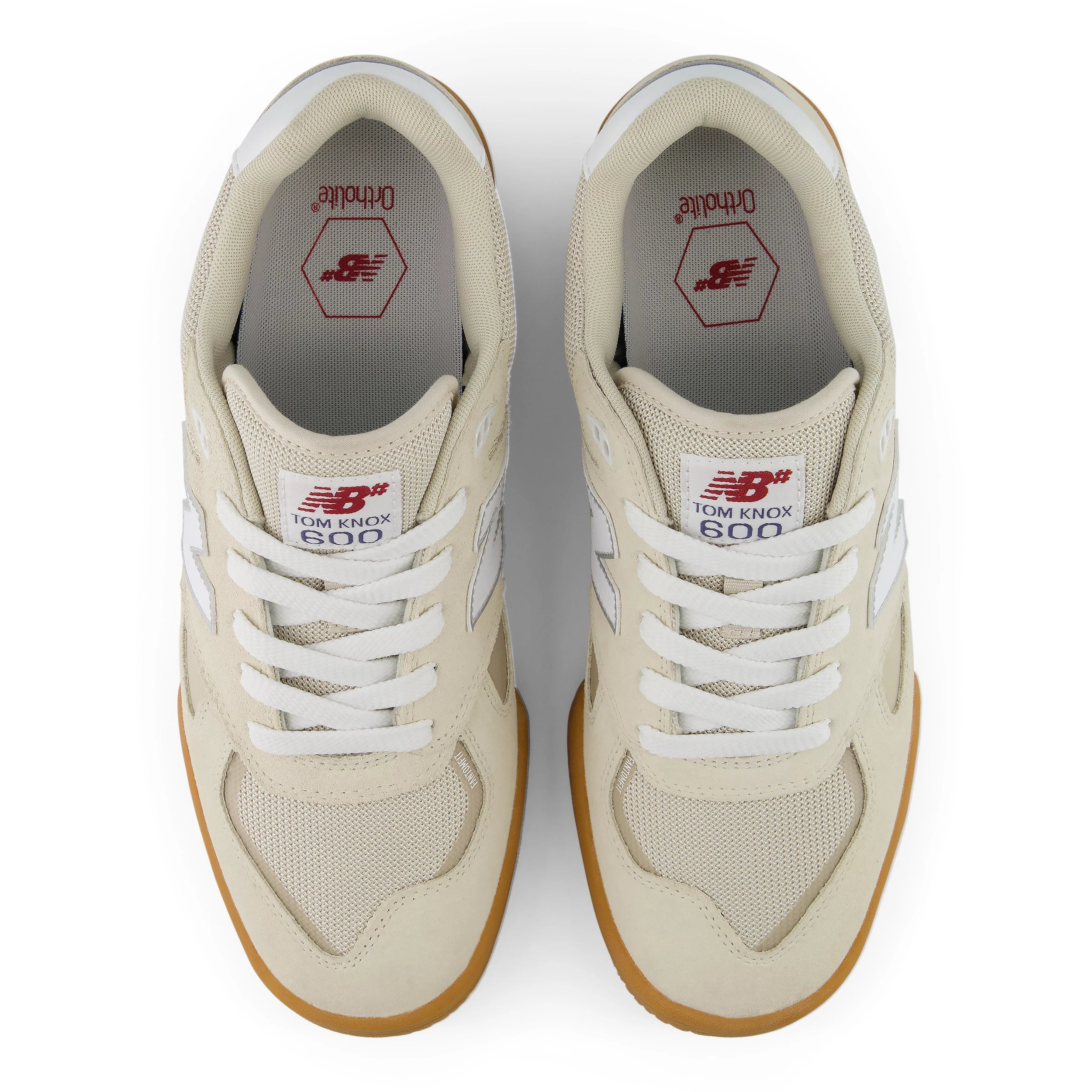 White/Gum Tom Knox 600 NB Numeric Skate Shoe Top