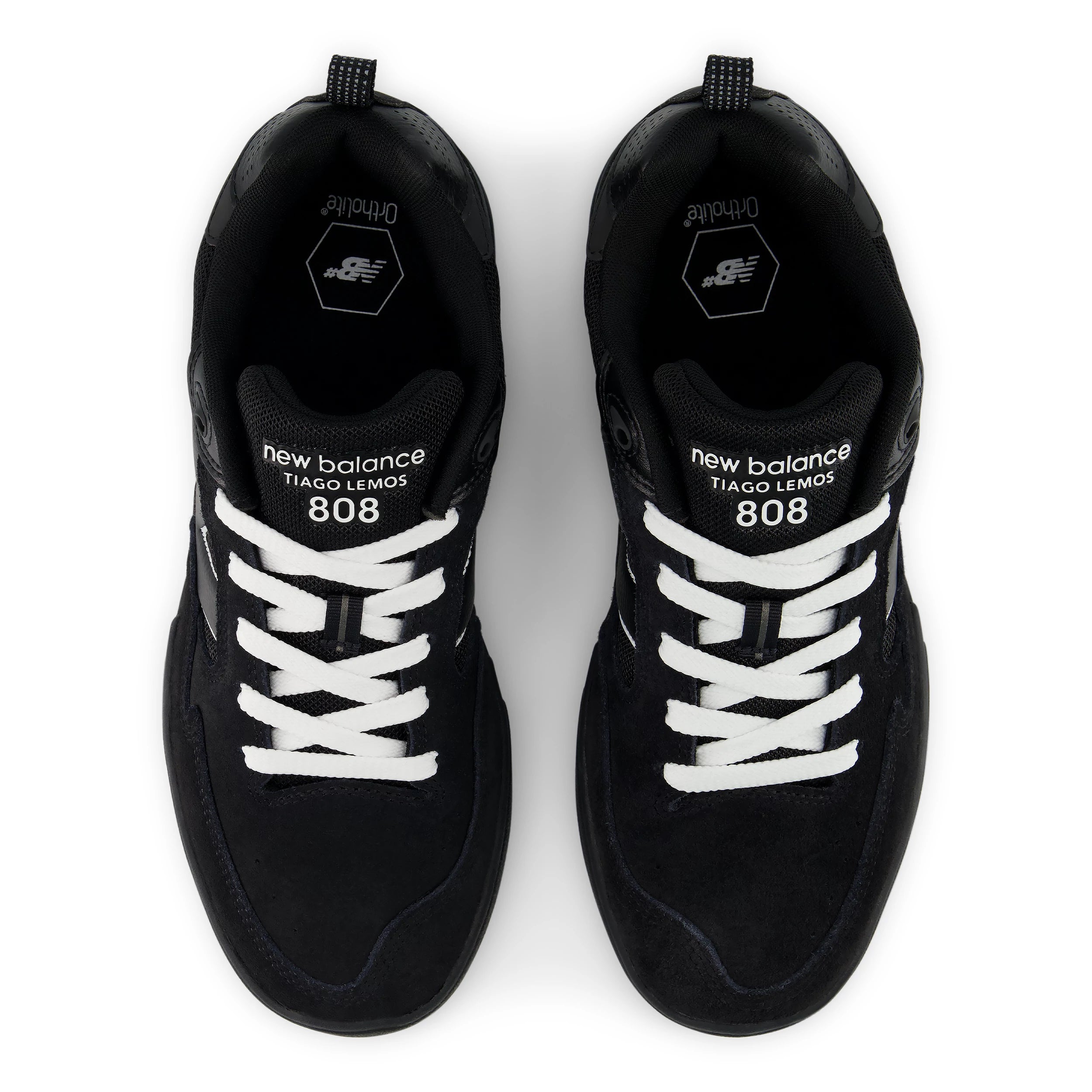 Black/White 808L Tiago Lemos NB Numeric Skate Shoe Top
