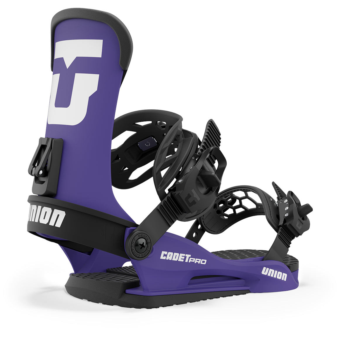 Purple 2024 Cadet Pro Union Snowboard Bindings