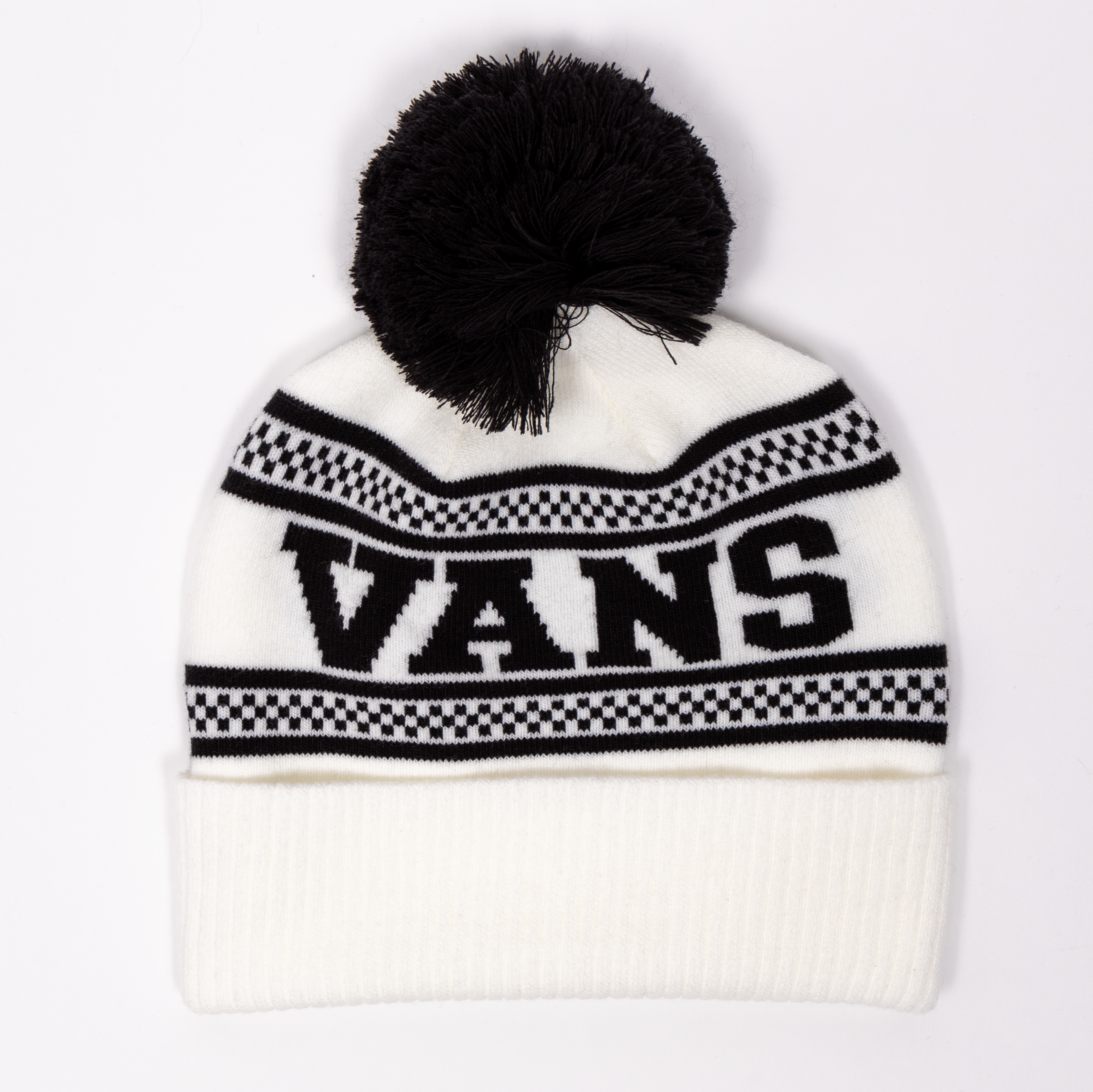 Vans Check Pom Beanie - Marshmallow