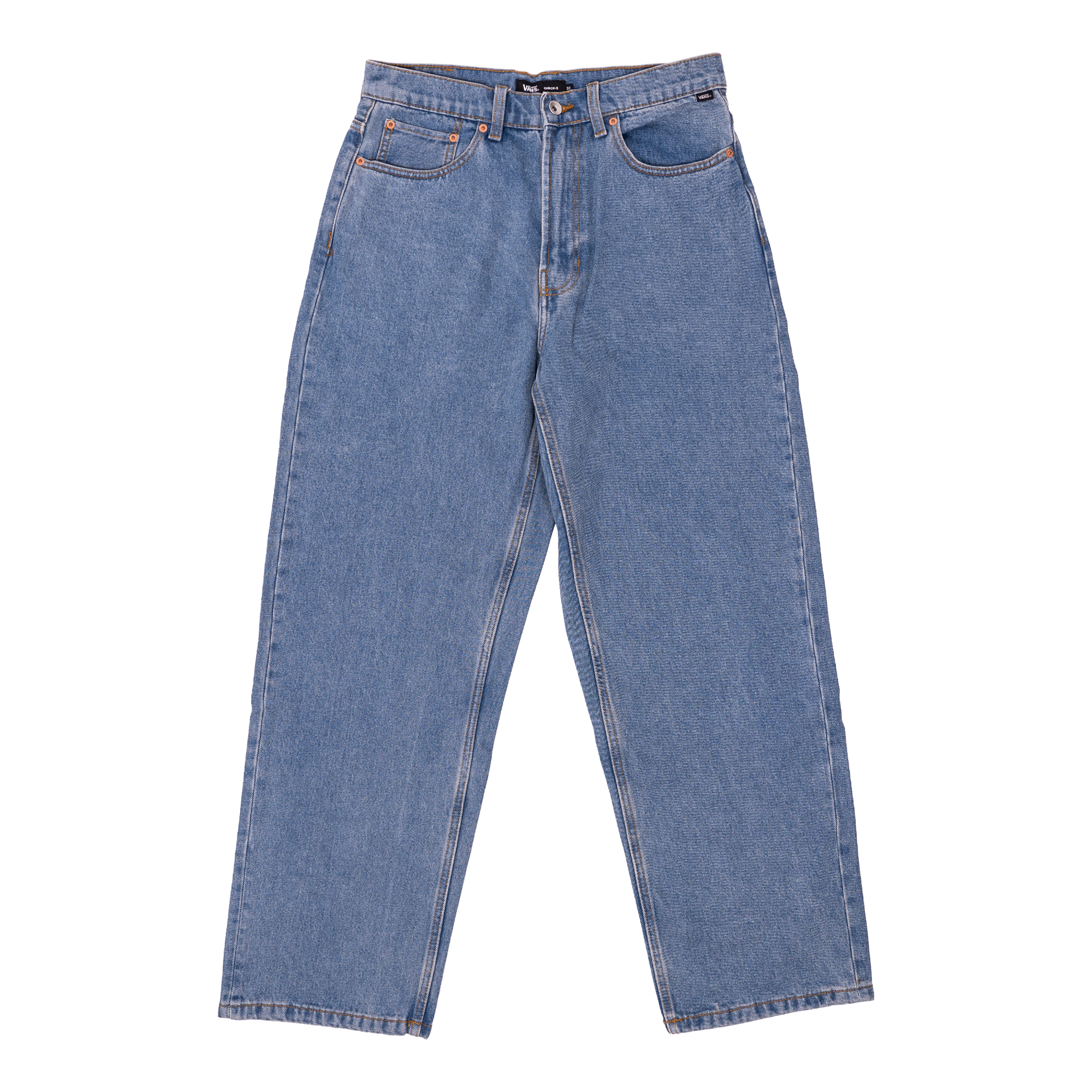 Stonewash/Blue Check-5 Baggy Vans Pants