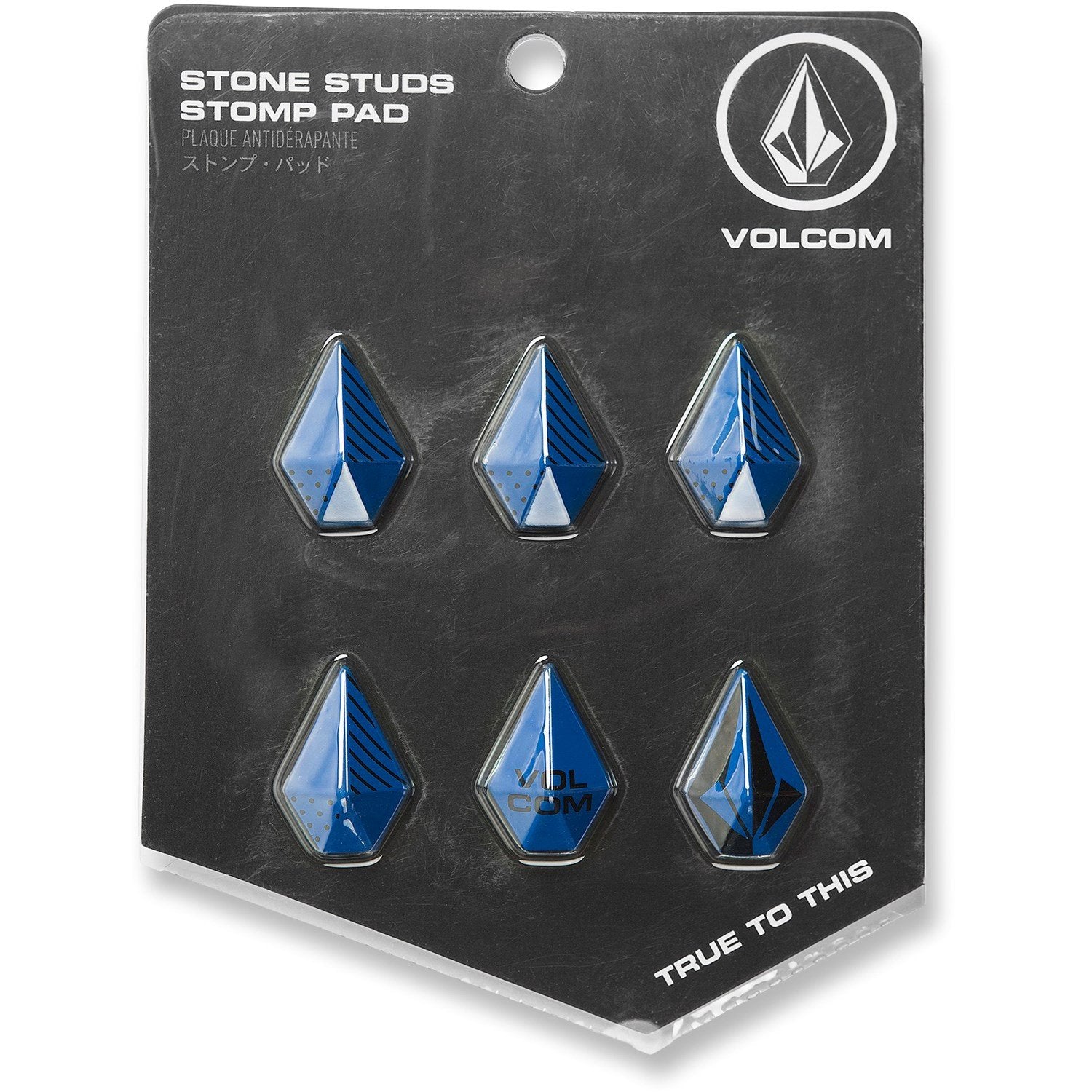 Electric Blue Stone Studs Volcom Stomp Pads