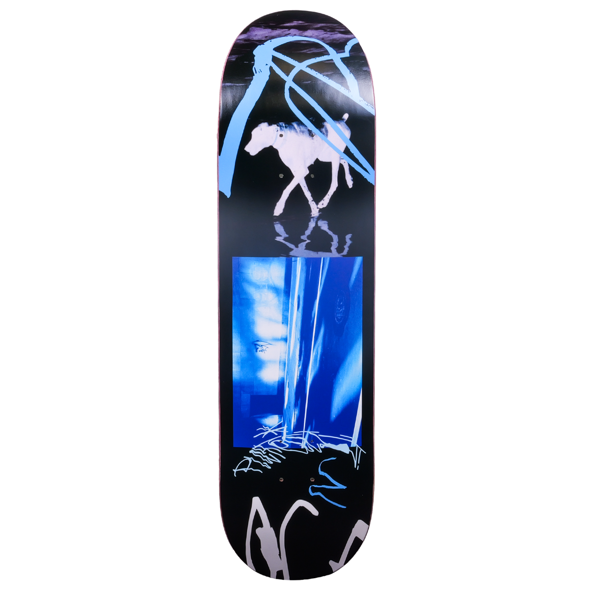 Plateau White Dog Skateboard Deck