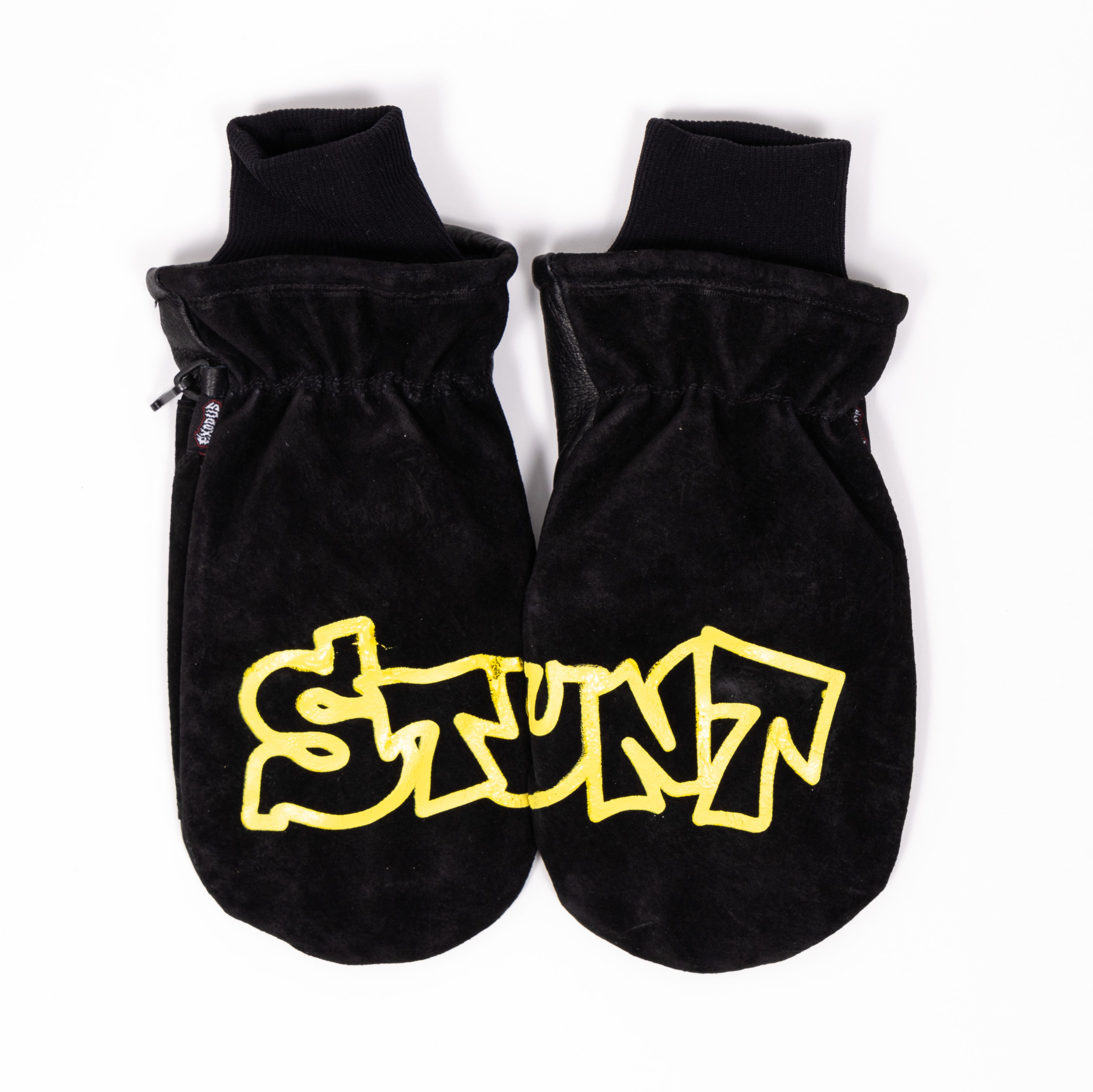 Exodus x Stunt Logo Rope Tow Mitt Snowboard Mittens - Yellow