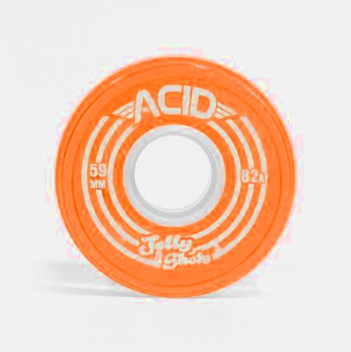 Orange 86a Acid Chemical Co Cruiser Skateboard wheels