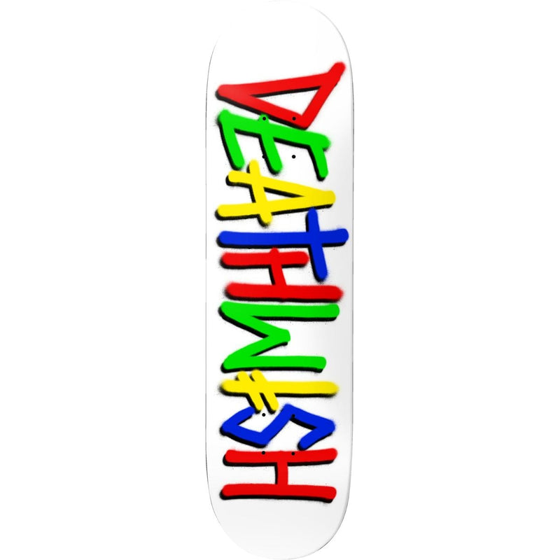 Deathwish Deathspray Multi White Skateboard Deck