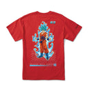 Red SSG Goku Dragon Ball Super x Primitive Skate T-Shirt Back