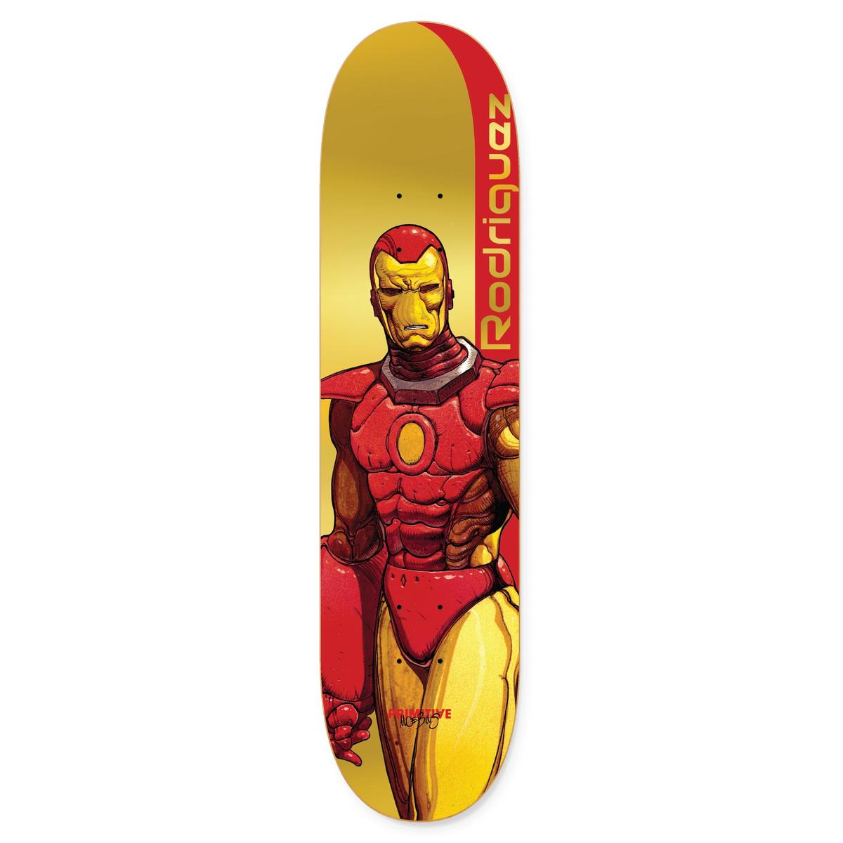 スケートボード Primitive P.RODRIGUEZ IRON MAN - 8.125 Primitive Marvel X Moebius Iron Man Rodriguez Skateboard