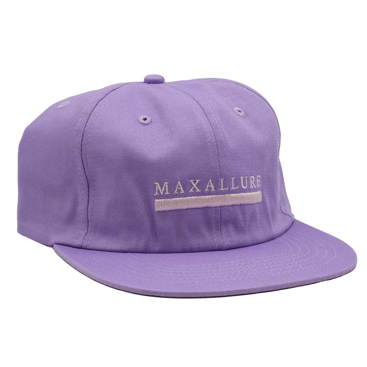 Purple Embroidered Logo Maxallure Skateboard Hat