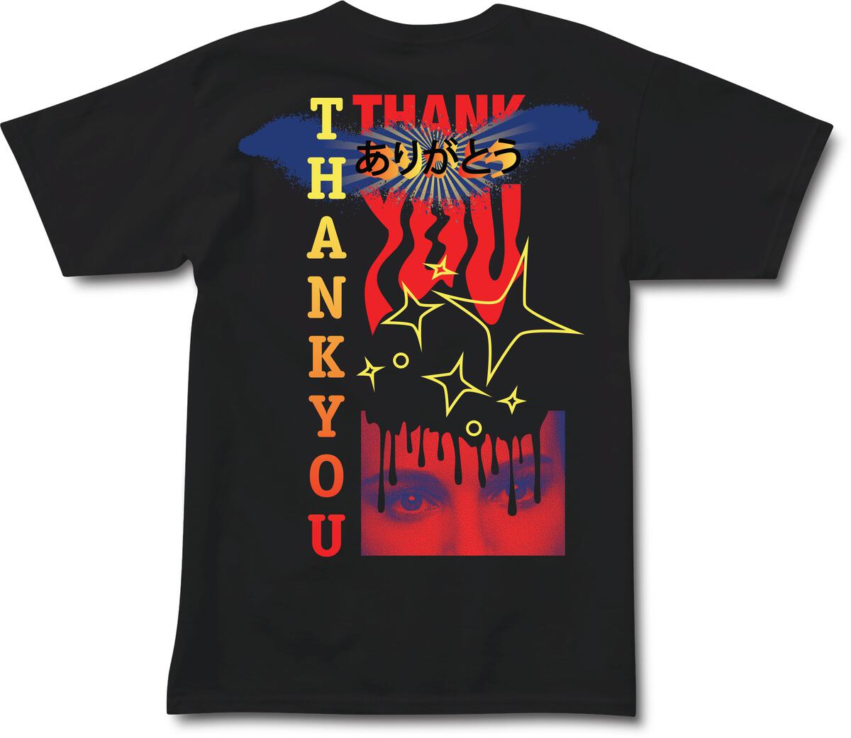 Fly Thank You Skateboards T-Shirt Back