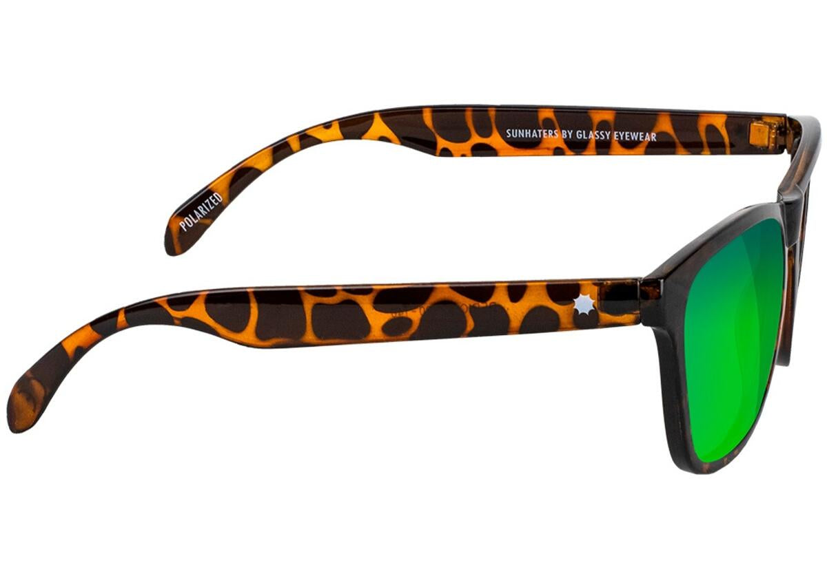 Tortoise Deric Polarized Glassy Sunglasses Side