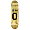 Gold Numero Zero Skateboard Deck