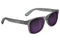 Matte Transparent Dark Grey Leonard Polarized Glassy Sunglasses