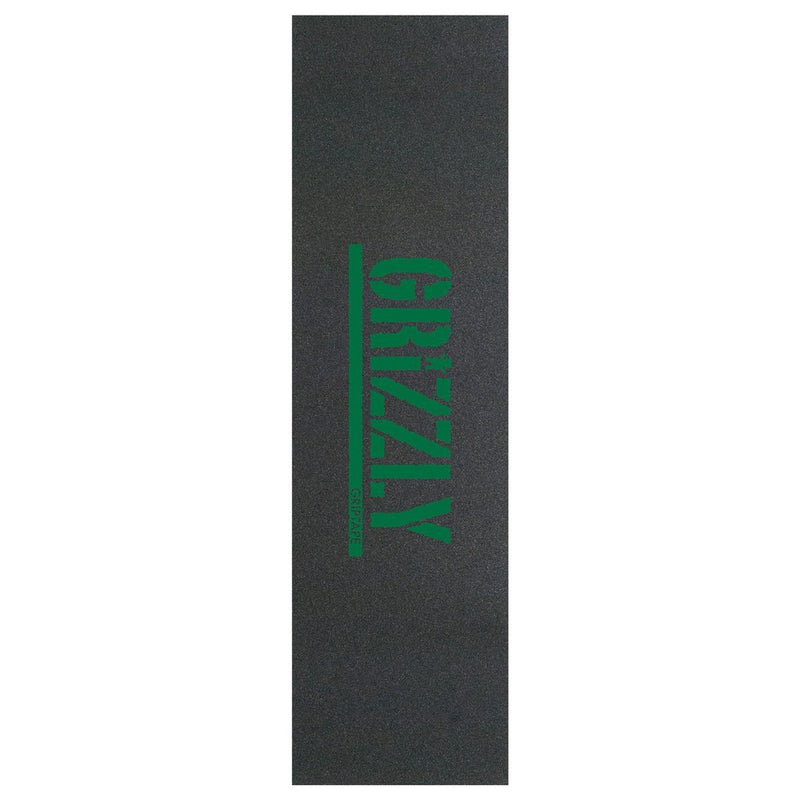 Grizzly Stamp Skateboard Griptape - Kelly Green