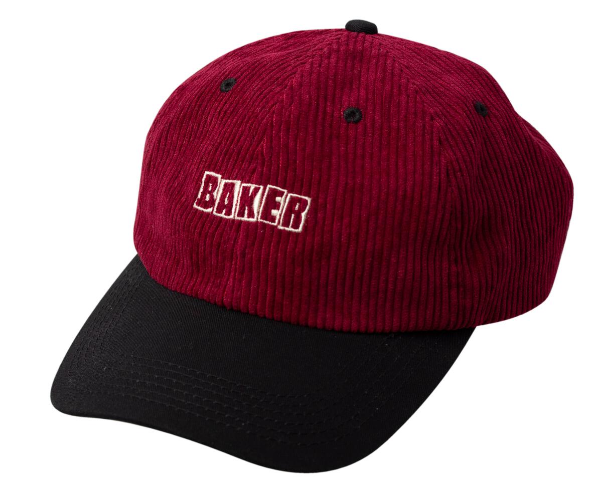 Wine Brand Logo Baker Skateboard Corduroy Snapback Hat