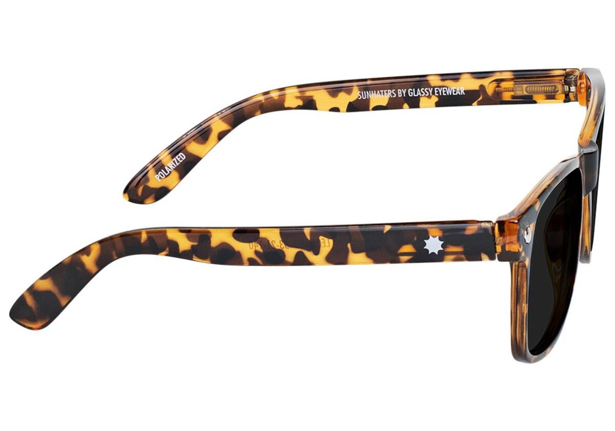 Tortoise Leonard Polarized Glassy Sunglasses Side