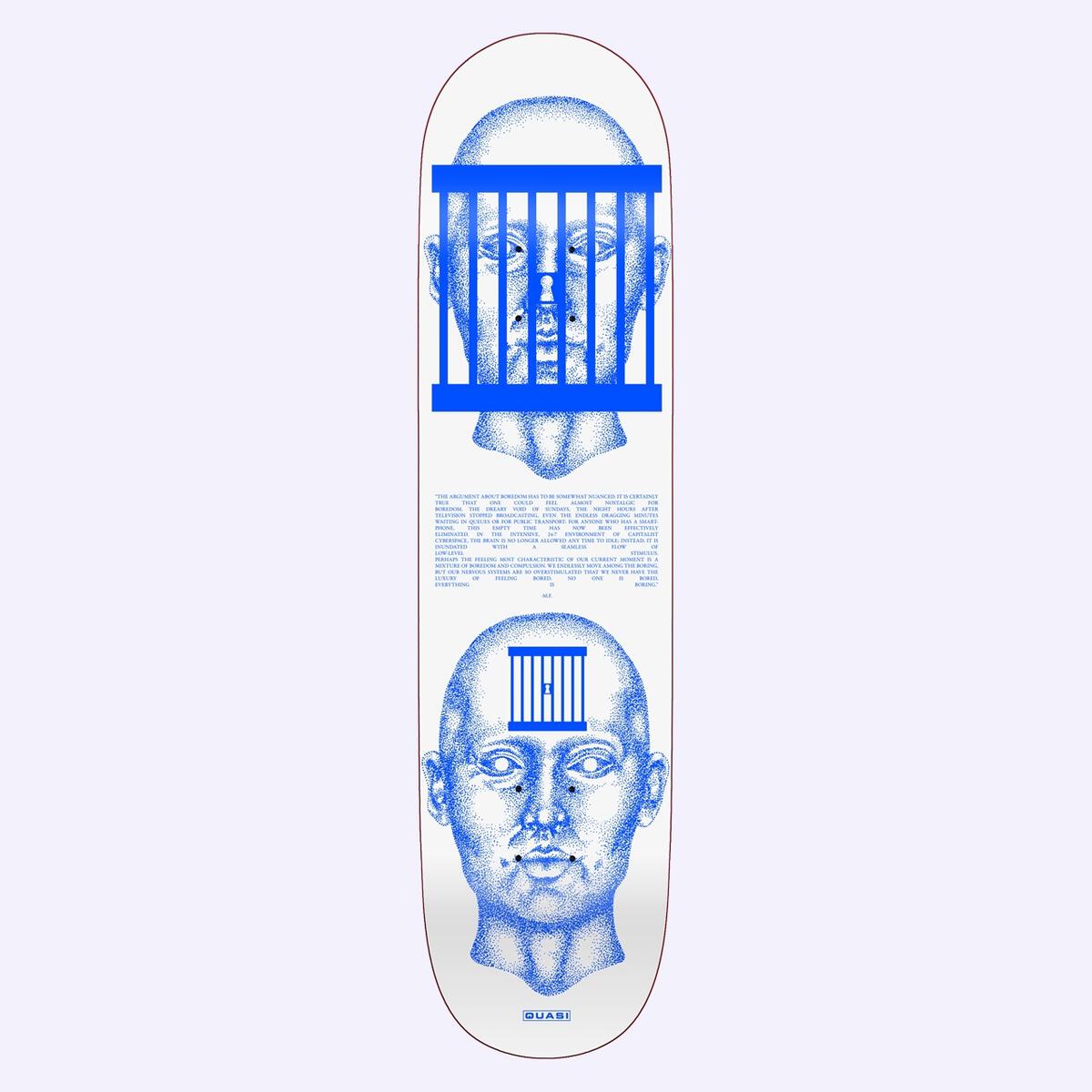 White Cage Quasi Skateboard Deck