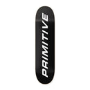 Black Euro Slant Primitive Logo Skateboard Deck