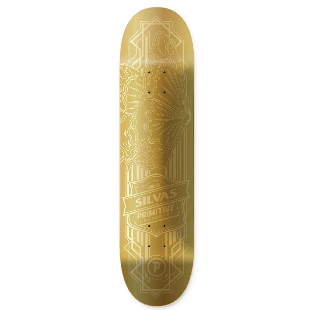 Gold Foil Miles Silvas Butterfly Primitive Skateboard Deck