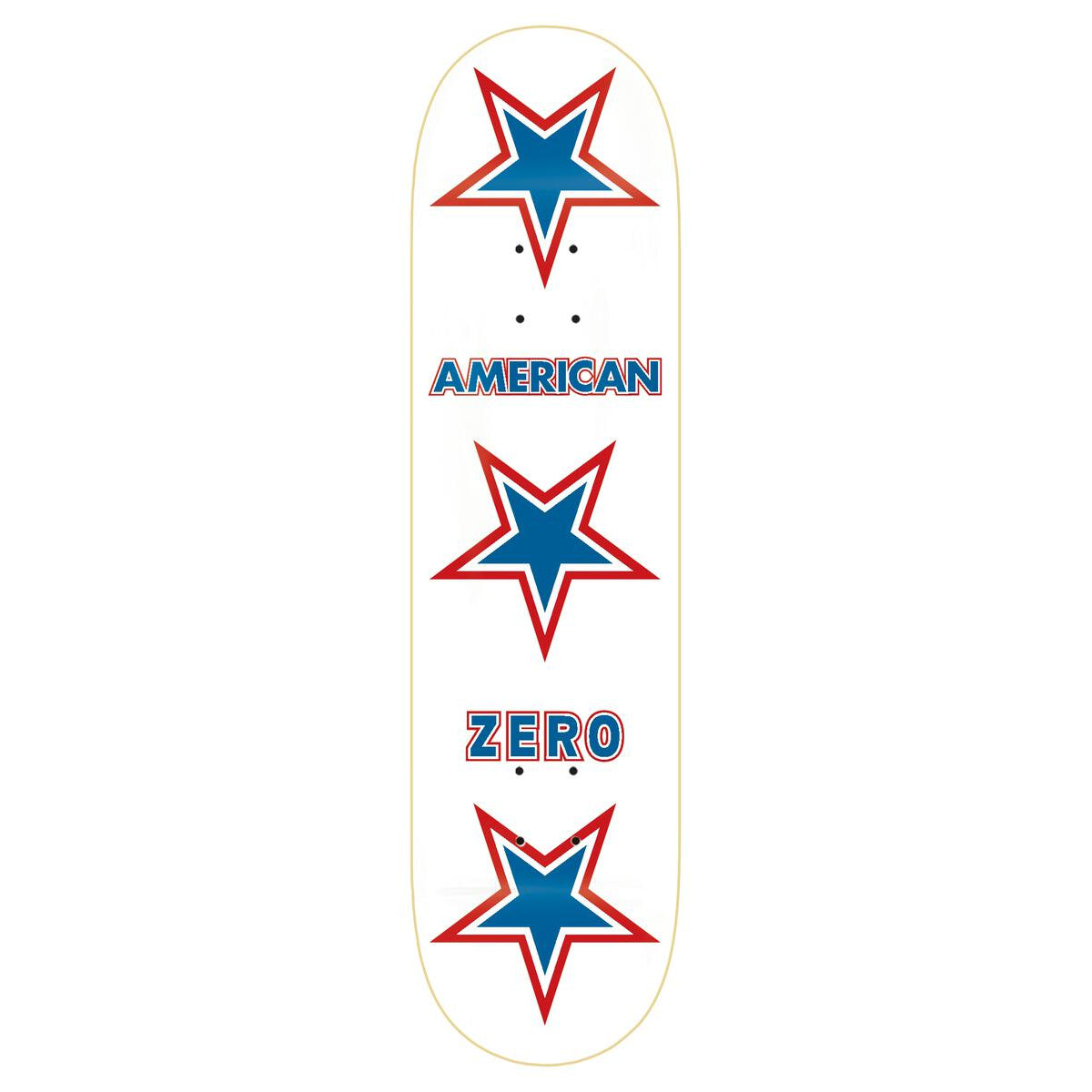 White American Zero Skateboard Deck