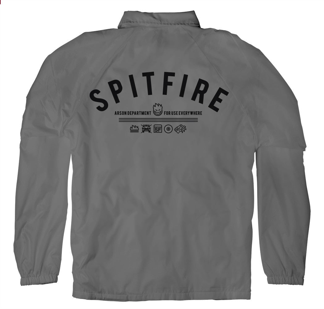 Spitfire Burn Division Coaches Jacket - Grey/Black