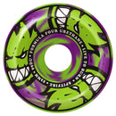 Spitfire Formula Four 99D Afterburners Green/Purple Swirl Conical Full Skateboard Wheels